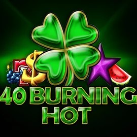40 Burning Hot online game logo by Amusnet Interactive on wynsscasino.com