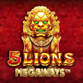 Official Slots logo: 5 Lions Megaways by Pragmatic Play at Wyns Casino