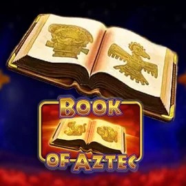 Book of Aztec slot logo by Amatic Industries at Wyns Casino