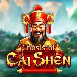 Chests of Cai Shen online game logo by Pragmatic Play on wynsscasino.com