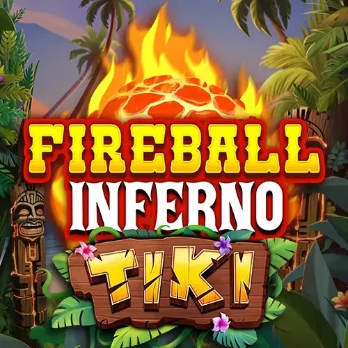 Official Slots logo: Fireball Inferno Tiki by NetEnt at Wyns Casino